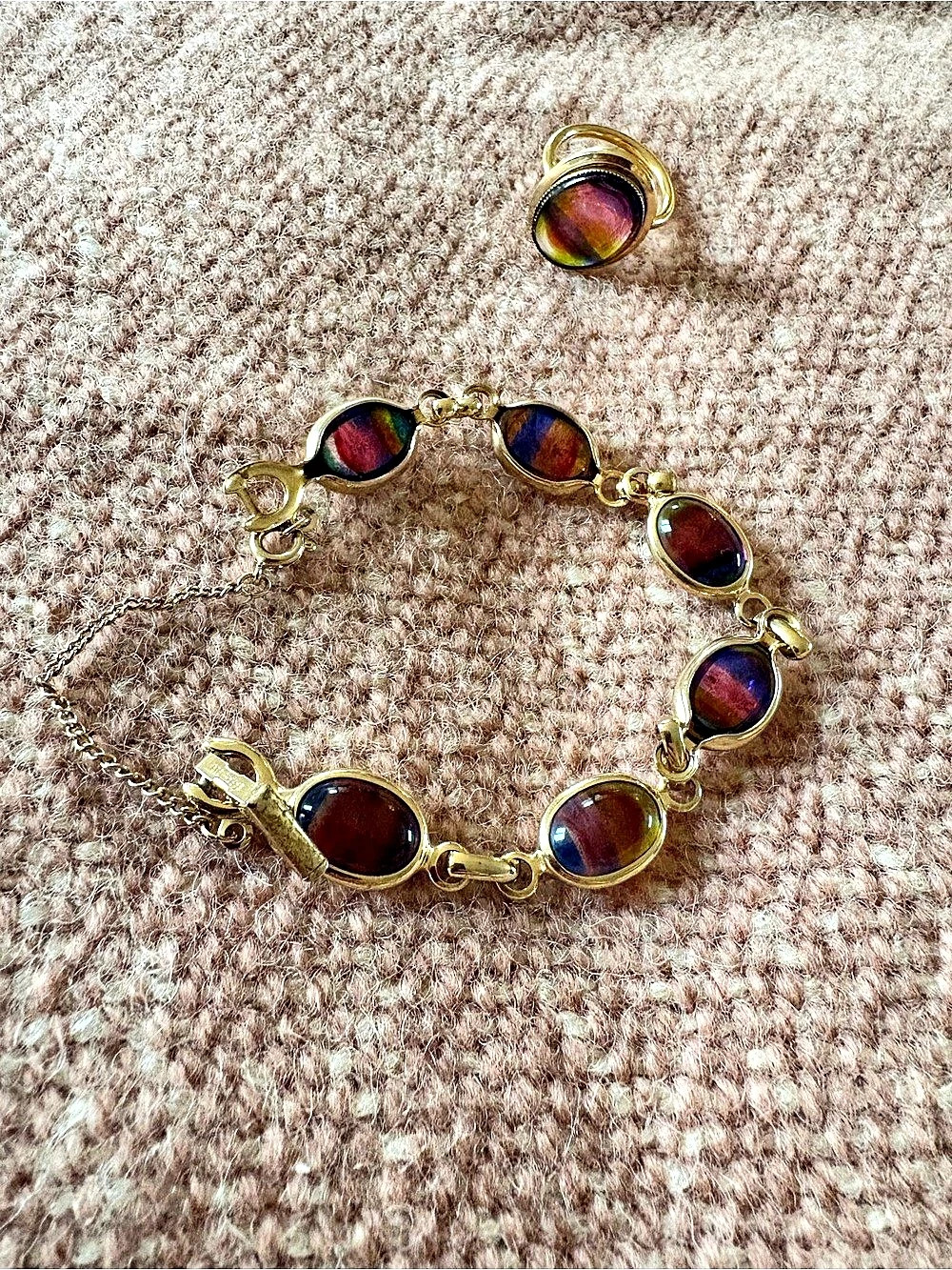 Magnifique bracelet et bague SARAH COVENTRY vintage